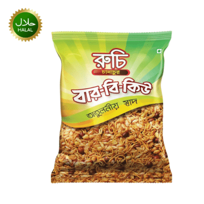 Ruchi BBQ Chanachur 140g spicy crunchy snack pack