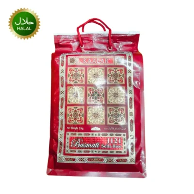 Sella Basmati Rice Kaalar 5kg premium long grain rice pack for biryani and cooking