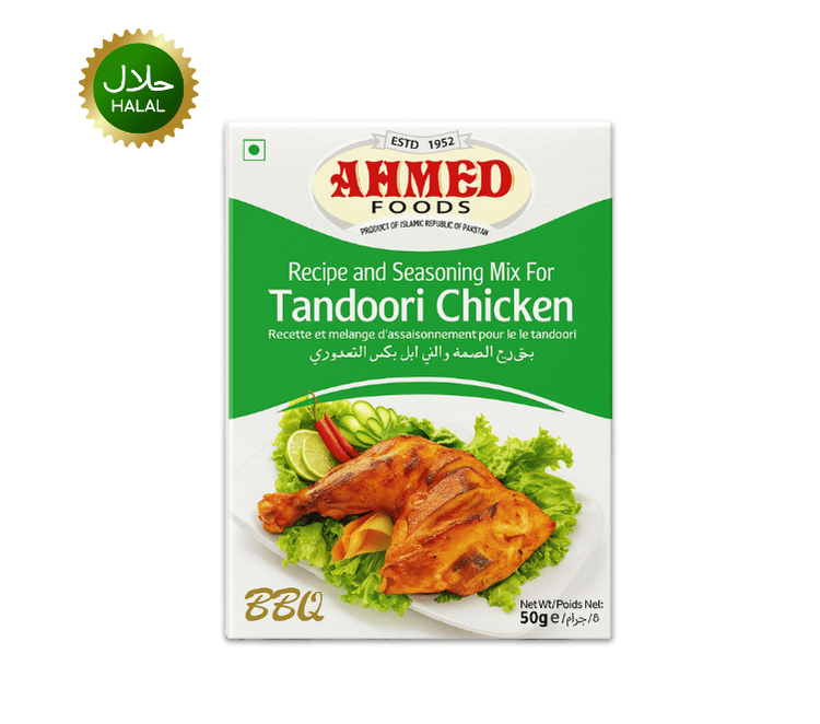 Tandoori Chicken masala Tandoori Chicken Masala 50g Ahmed premium spice mix for grilled chicken smoky aroma rich flavor hygienically packed seasoning for BBQ cooking