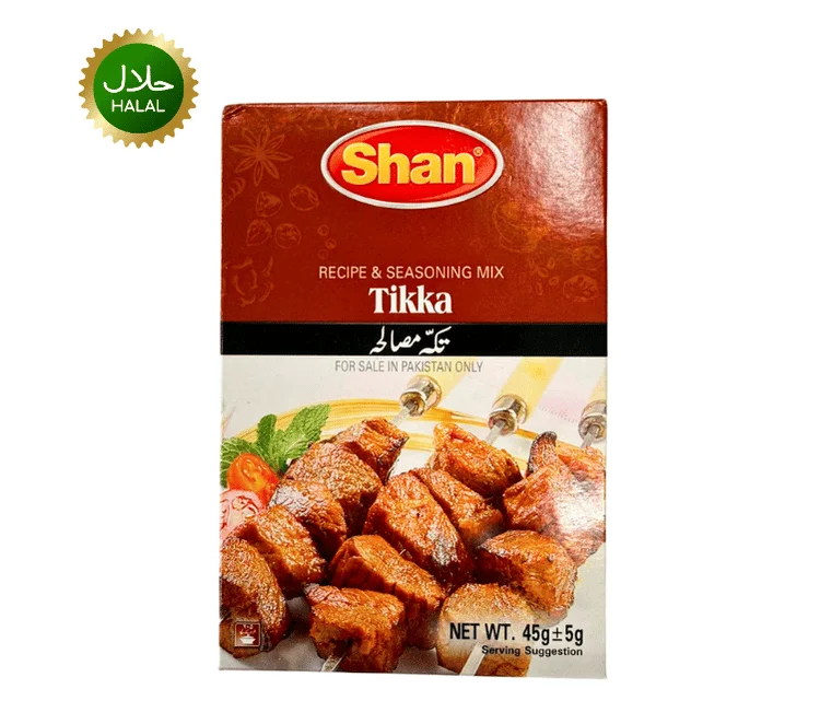 Shan Tikka Masala 45g spice mix pack for chicken tikka BBQ cooking