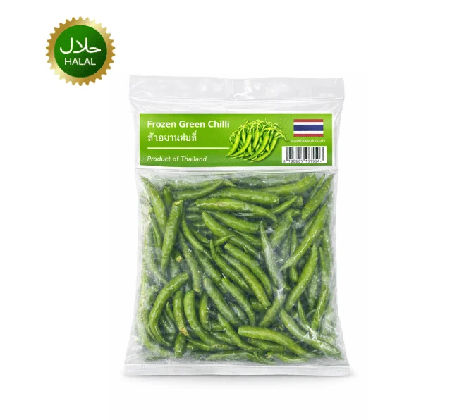 Frozen Green Chilli 200g fresh spicy chilies