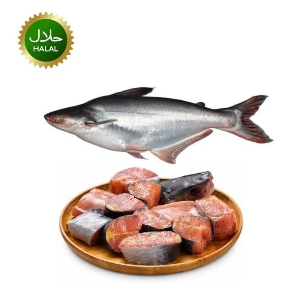 Pangash Fish Cut 1.5kg fresh Myanmar fish slices ready to cook