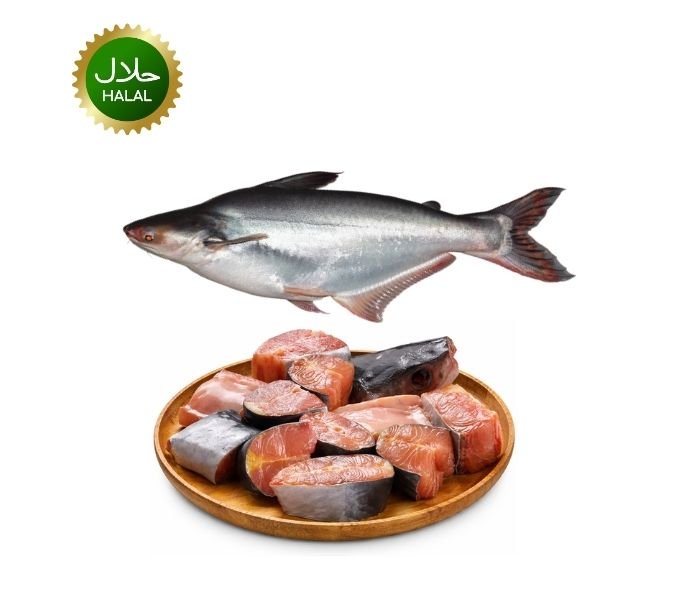 Pangash Fish Cut 1.5kg fresh Myanmar fish slices ready to cook