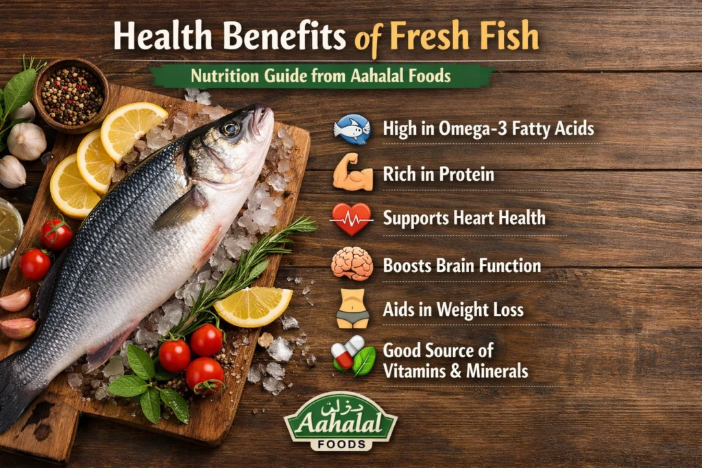 Health benefits of fresh fish for heart and brain health