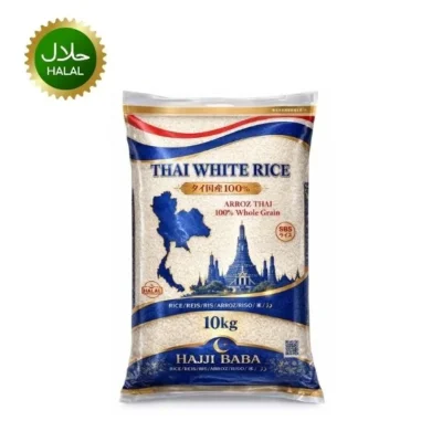 Thai White Rice 10kg premium long grain rice bag for cooking