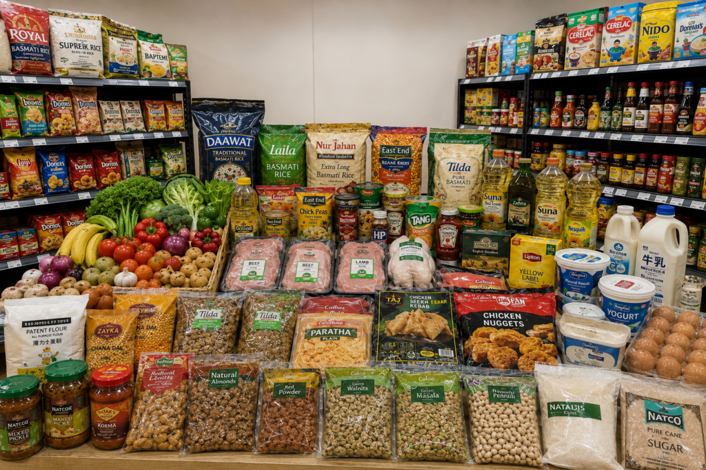 "Halal Food in Chiba Japan online store with fresh halal meat, rice, spices, frozen food, vegetables, dairy products and Asian grocery items"