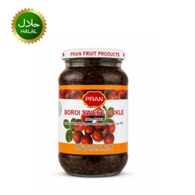 Pran Boroi Sweet Pickle 400g traditional sweet mango plum pickle jar