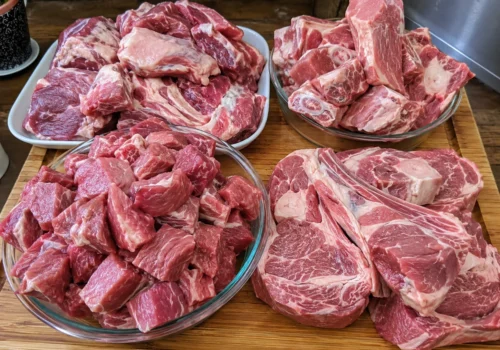 Fresh halal qurban meat in Chiba Japan prepared hygienically by AA Halal Foods for Eid ul-Adha celebration