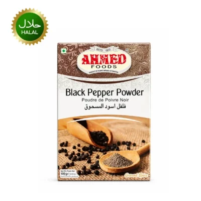 Ahmed Black Pepper Powder 100g premium spice pack