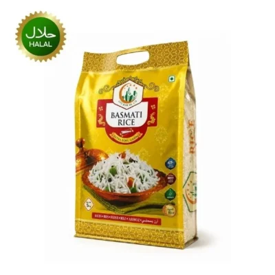 Golden Basmati Rice 5kg premium long grain rice available online in Japan from AA Halal Foods