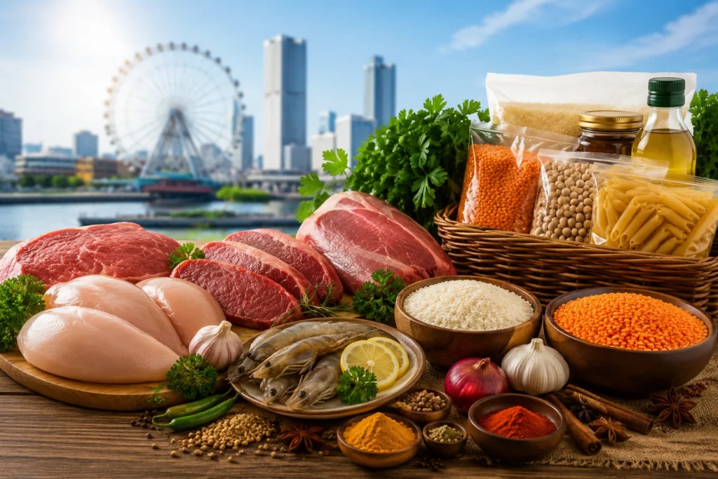 Halal grocery store products in Chiba Japan for Muslim customers