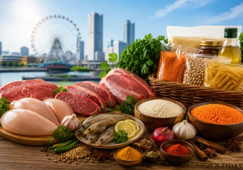 Halal grocery store products in Chiba Japan for Muslim customers
