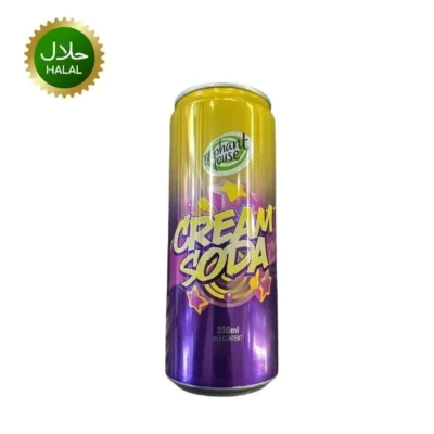 Cream Soda 330ml refreshing fizzy soft drink can