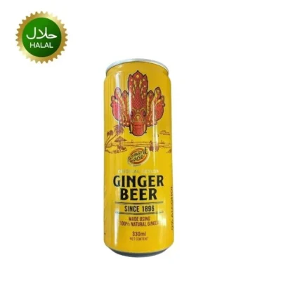 Ginger Beer 330ml 0% ALC non-alcoholic sparkling ginger drink can