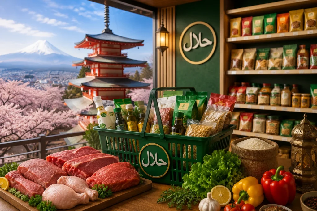 Fresh halal groceries, meat, spices, and vegetables at AA Halal Food Japan online store