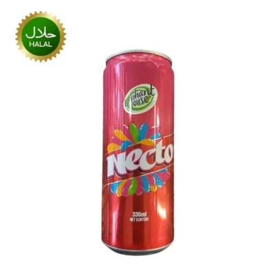 Necto Drinks 330ml sweet fruity flavored carbonated soft drink can