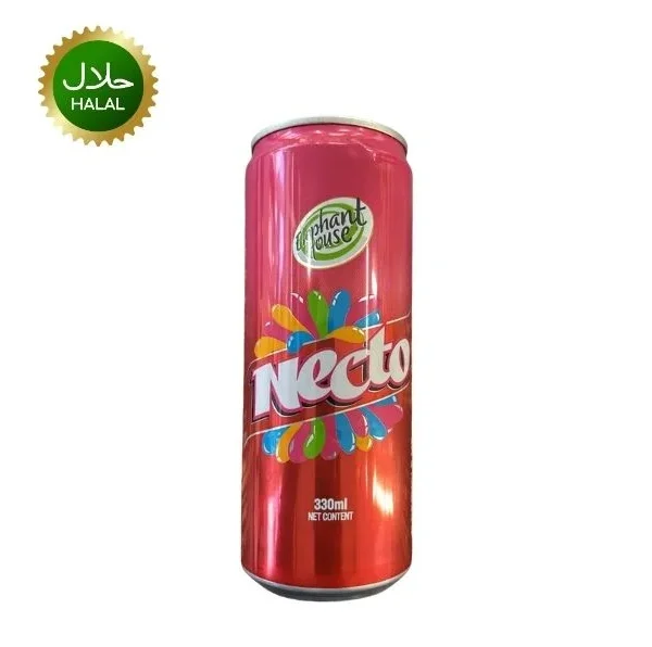 Necto Drinks 330ml sweet fruity flavored carbonated soft drink can