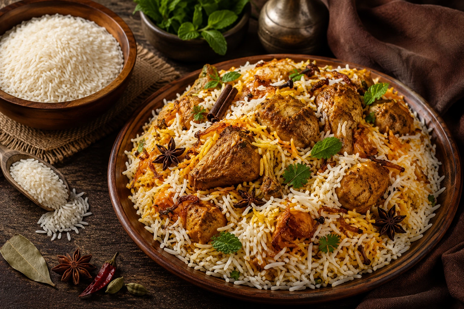Best Basmati Rice for Biryani – Premium Long Grain Rice | AA Halal Foods