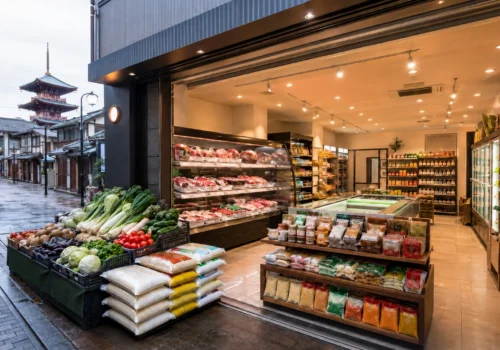 Halal food products available at Chiba Japan grocery store